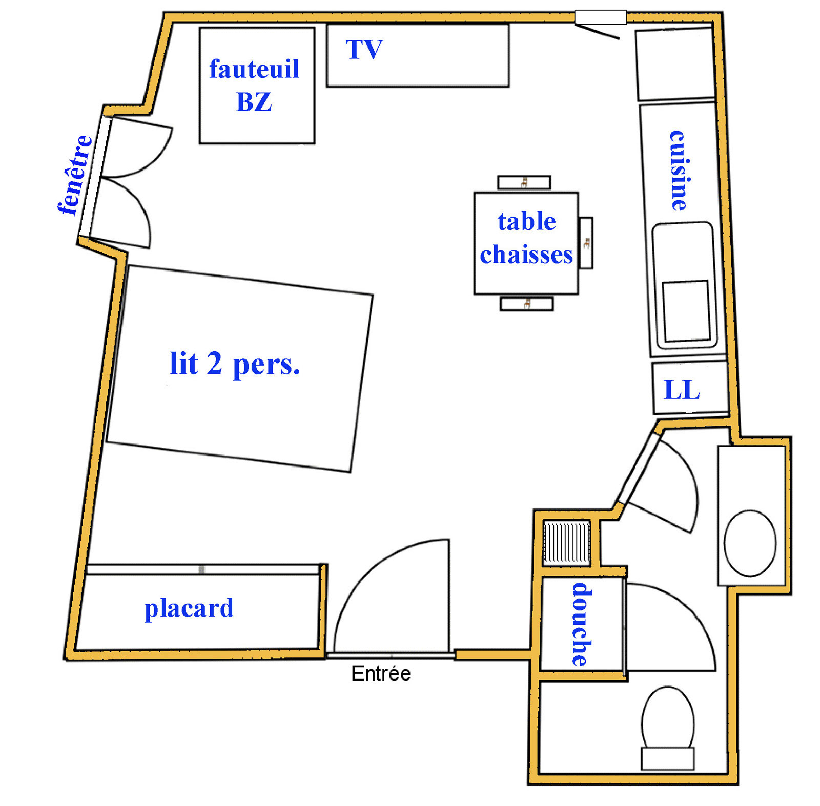 Plan du studio